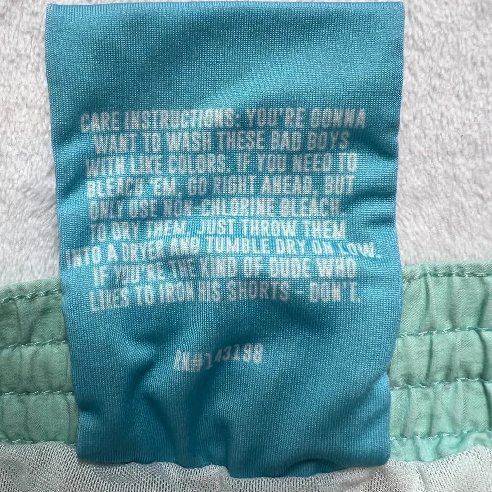 Chubbies Men's Swim Shorts Teal Size Large